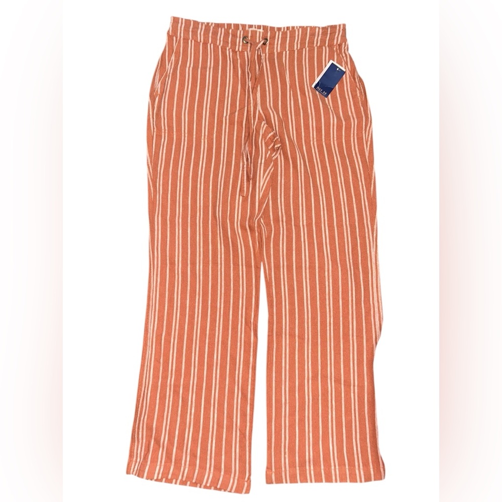 Per Se Orange and White Striped Garment